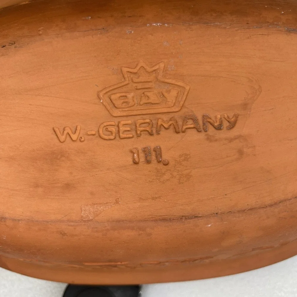 Vtg Romertopf Bay-Keramik West Germany 111 Terracotta Clay Baker Steamer Roaster